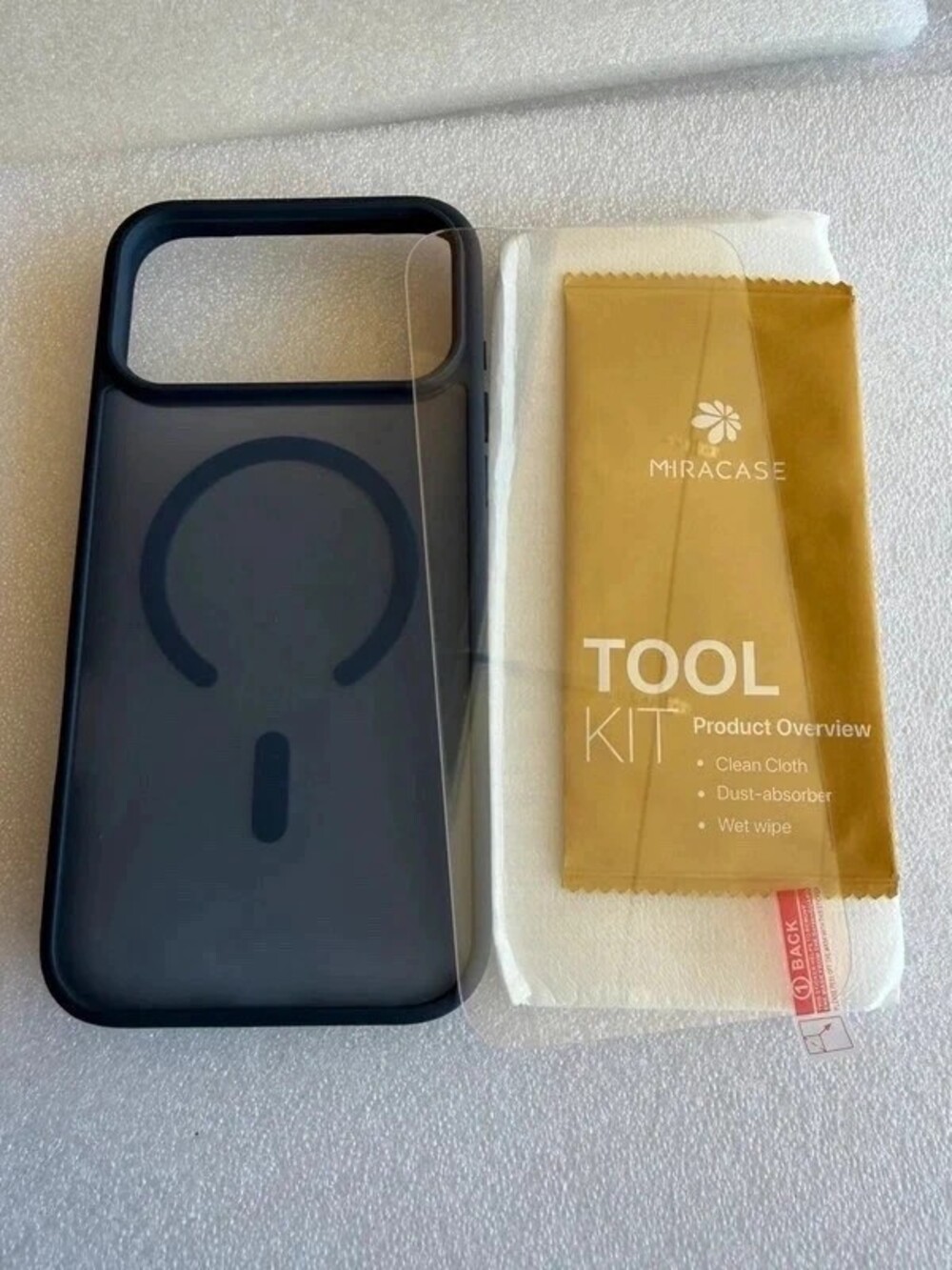 Magnetic Case + Screen Protector for iPhone 17 Pro Max dark blue